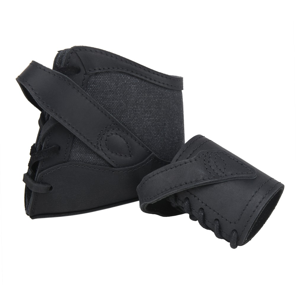No Drill Needed Canvas Leather Gun Recoil Pad Wrap with Sling Loop