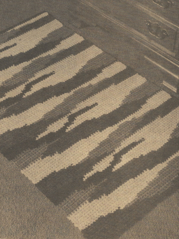 vintage, Safari Rug crochet pattern instructions