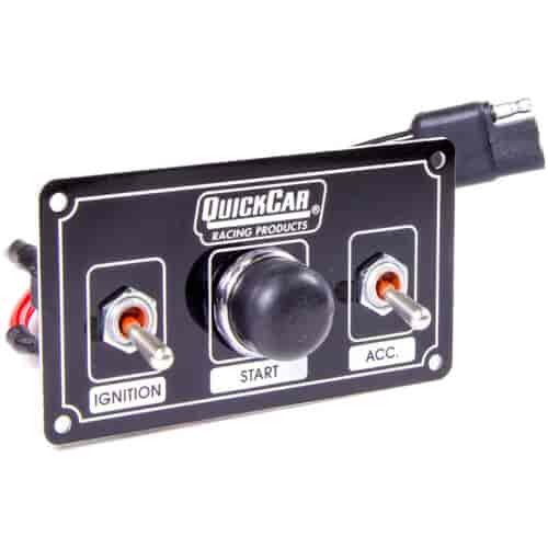 QuickCar Racing 50-820 Dirt Car Ignition Control Panel Includes Start Button Wat