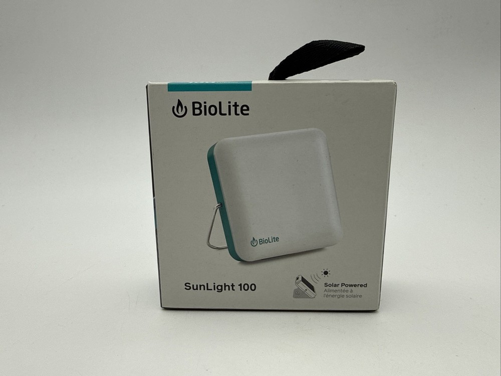 BioLite Sunlight 100 Lumens Self Charging Solar Lantern, 3 Modes Tested