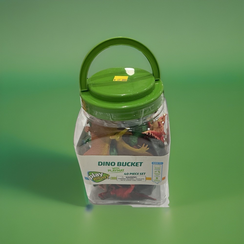 Dino Bucket Play Right 40 Piece Set