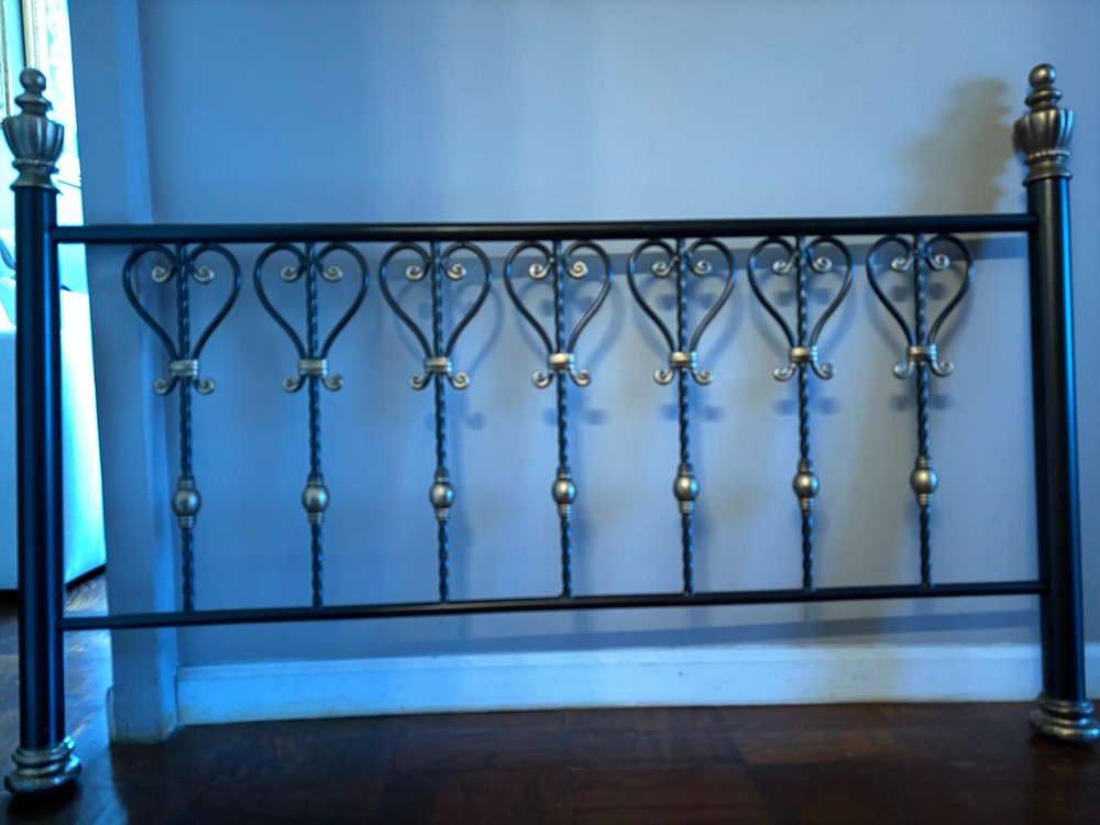 Old Wrought Iron bed head and feet board