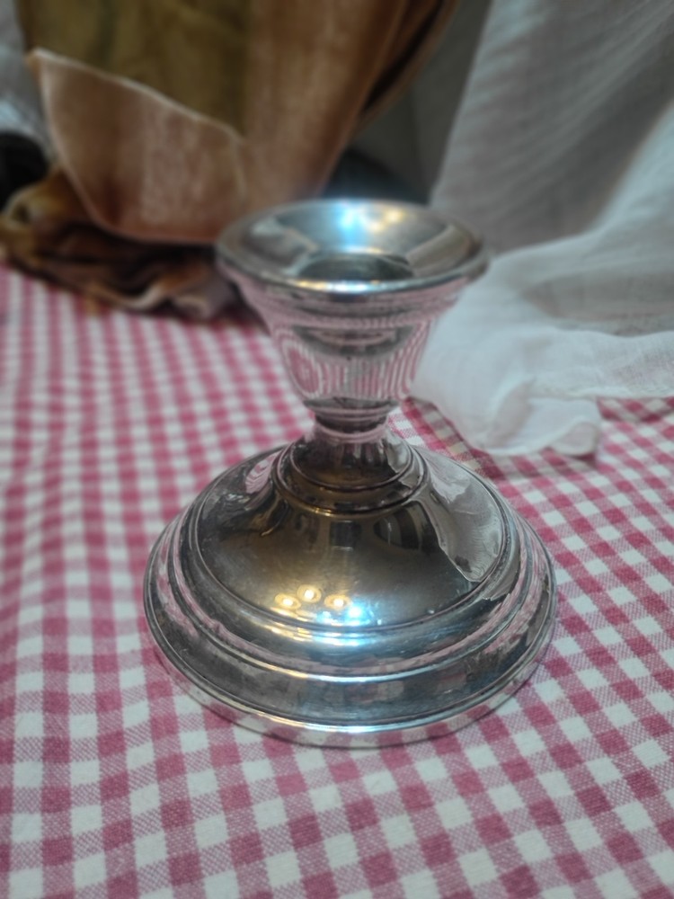 1 Vtg Berkeley Sterling Silver Weighted CandleStick Holder