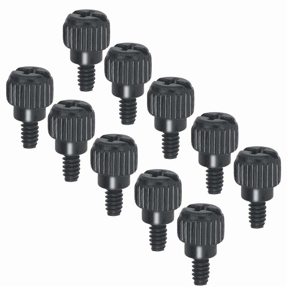 Handy 10-Piece Computer Case Thumb Screws - Quick Installation with 6-32 Thread