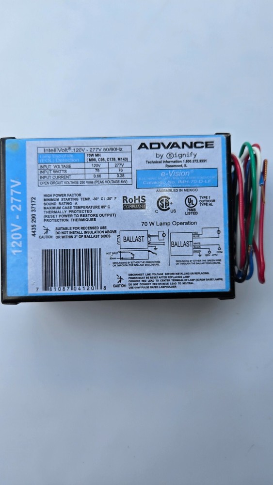 Advance Transformer IMH70DLFM Ballast
