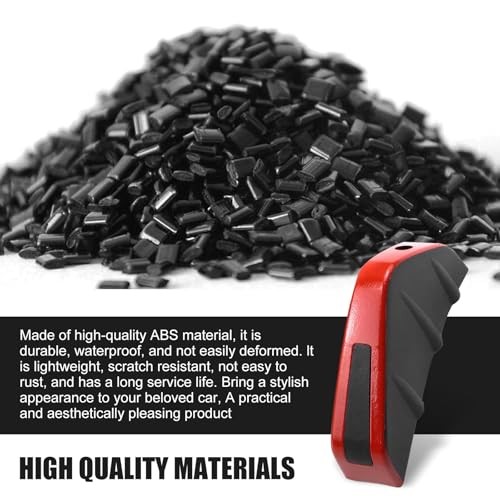 Car Lower Bumper Lip Diffuser, 4.9" x 2.5" Spoiler Fin 4 PCS Red & Black