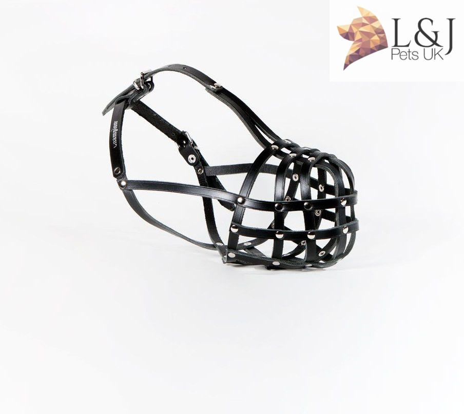 Light leather Dog Muzzle for Dogue de Bordeaux and Bullmastiff