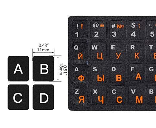 3 Pack Russian Keyboard Stickers Replacement for Computer Notebook Laptop