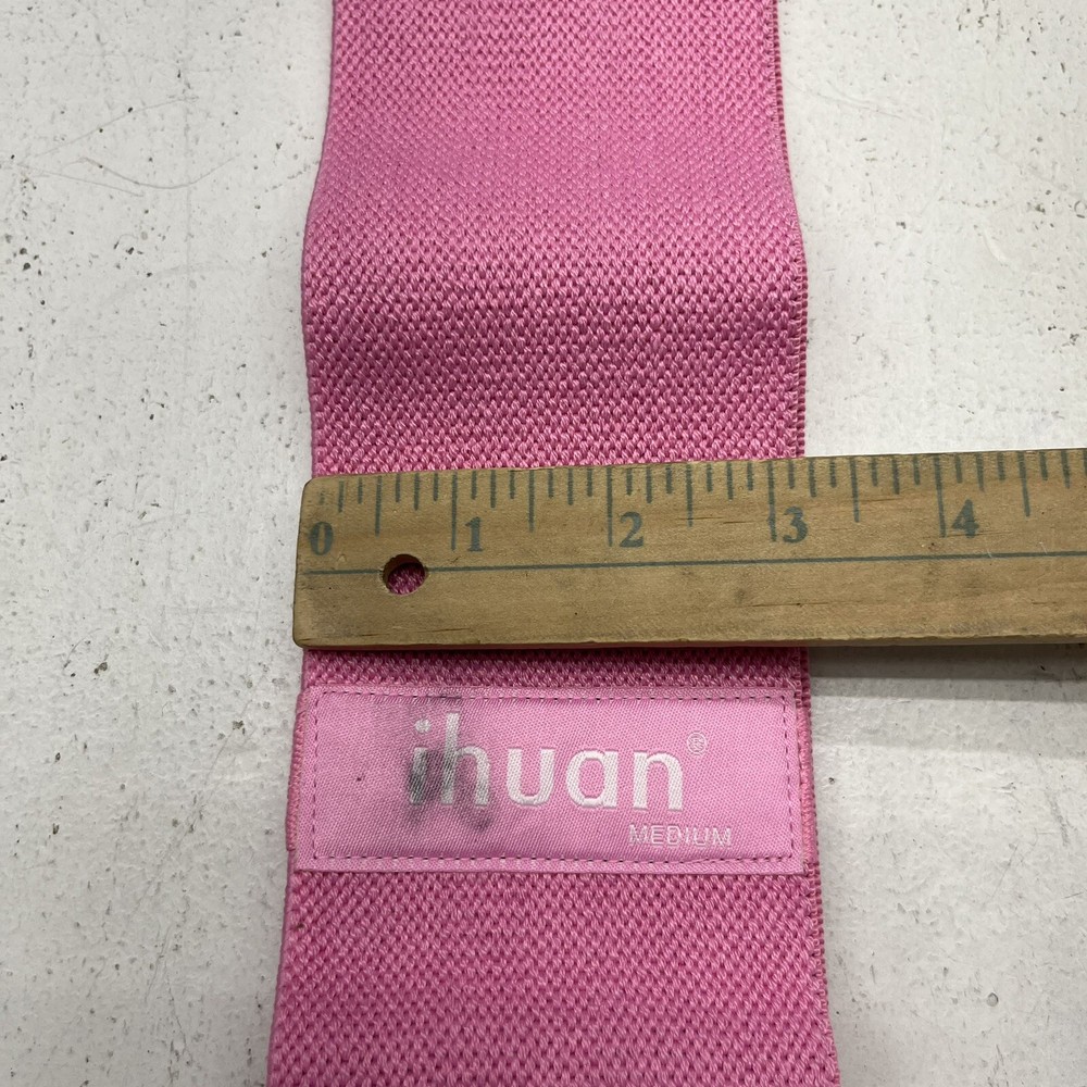Ihuan Pink Medium Strength Workout Leg Band NEW