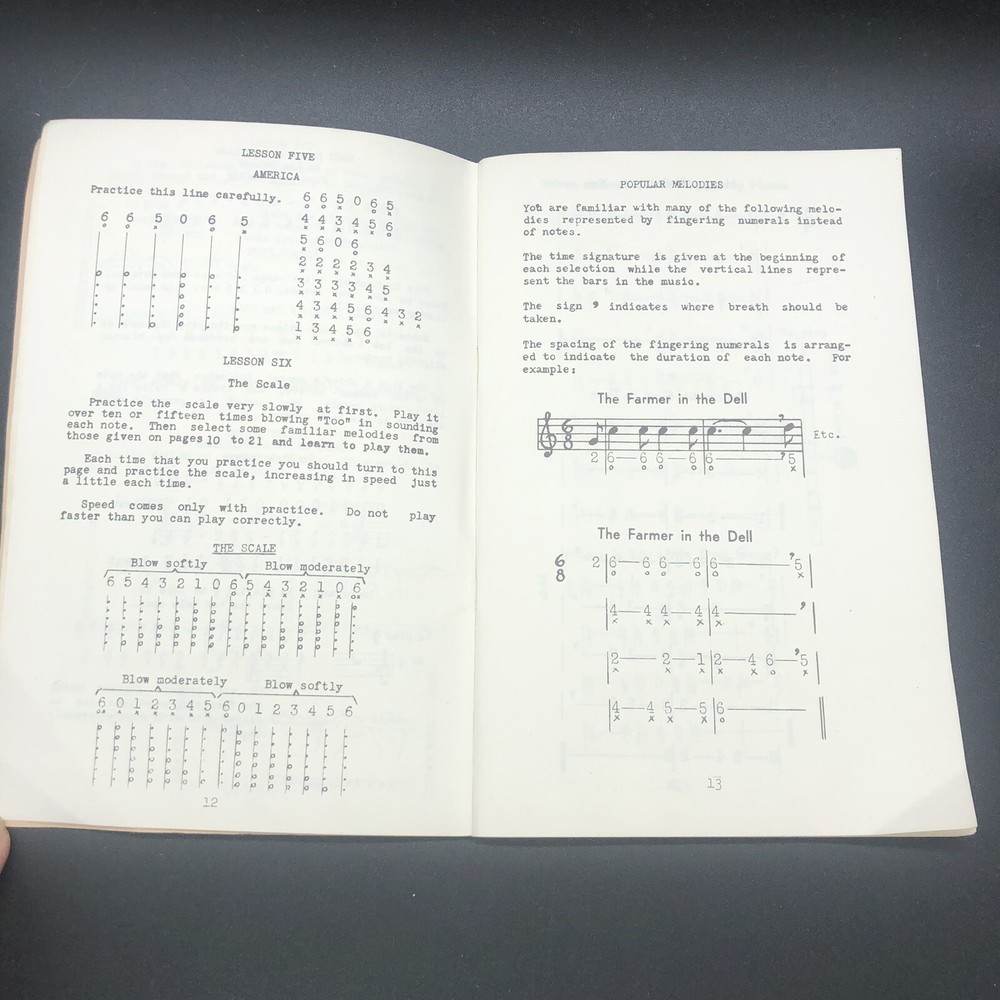 Melody Flutes Self Instructor Book Revised Edition 1969