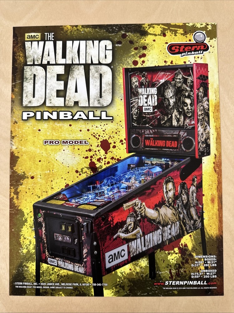 Stern Walking Dead Pro Pinball Flyer