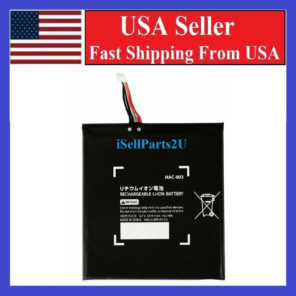 New 4310mAh HAC-003 Replacement Battery for Nintendo Switch Console With Tools
