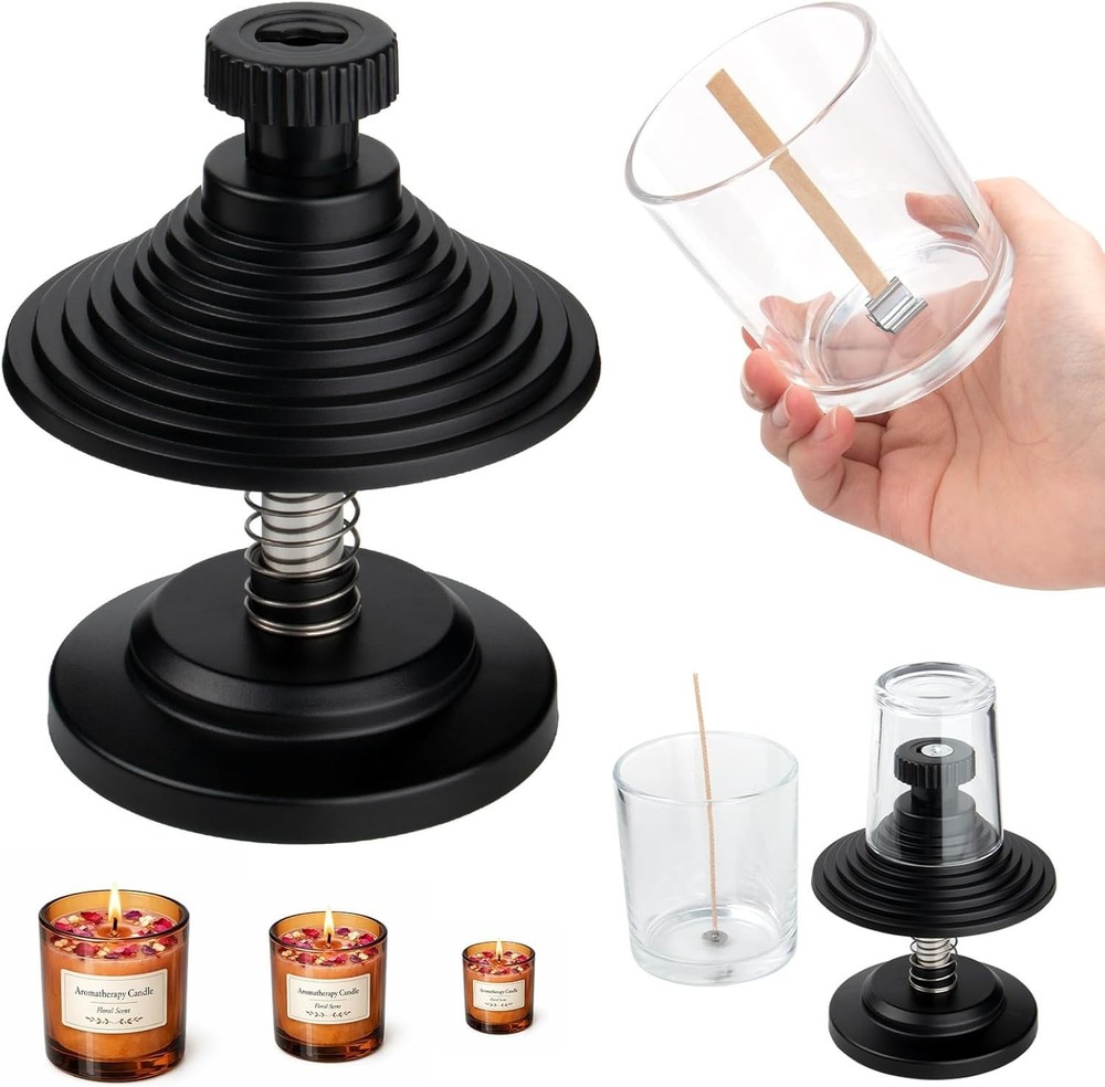 Candle Making Essential – Adjustable Wick Holder for Straight & Centered Wicks