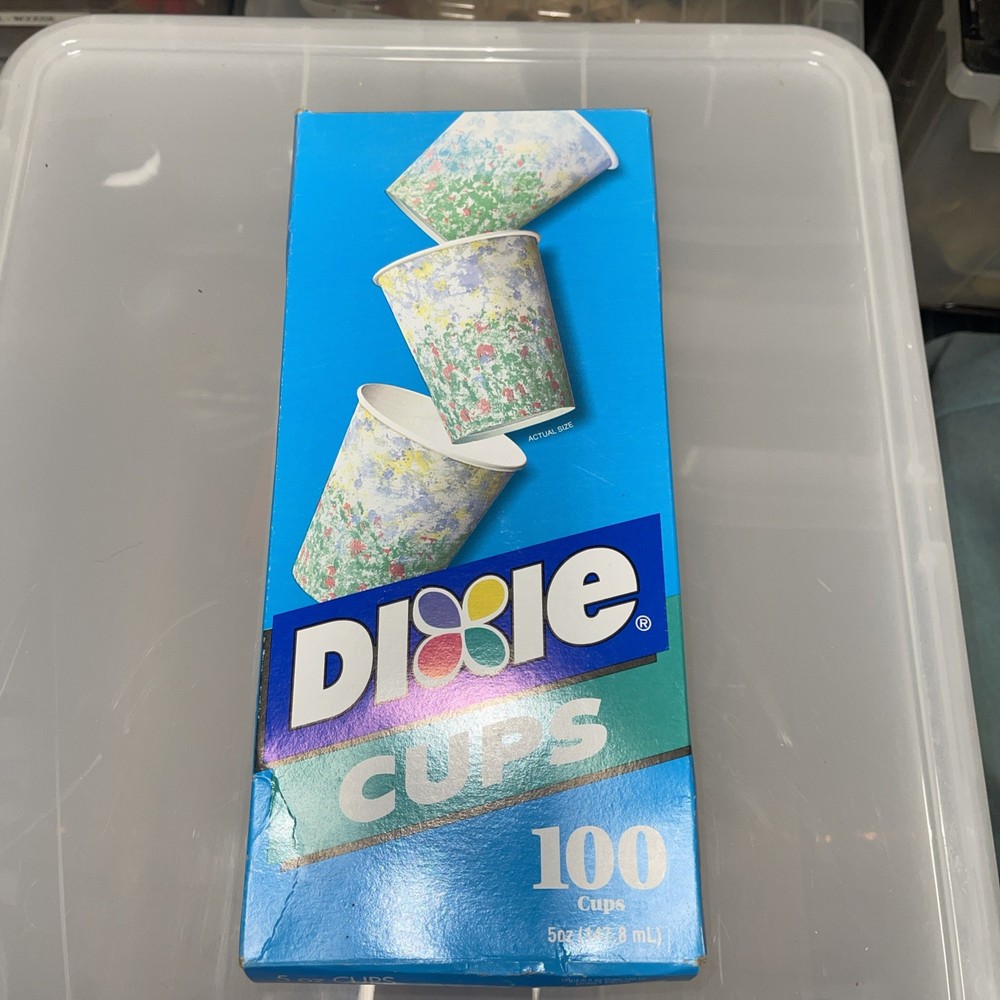 Dixie Multi- Purpose 5 oz 100 cups - NEW Monet Fields