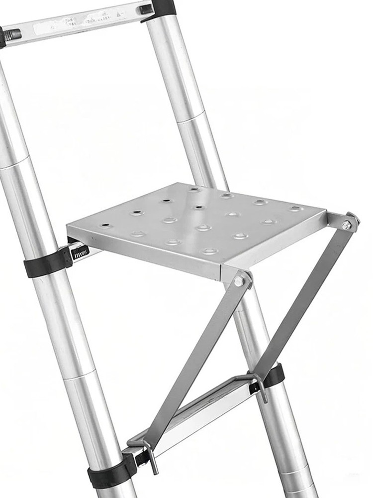 Iron Ladder Work Platform with Non-Slip Surface Fits Most Small Ladders