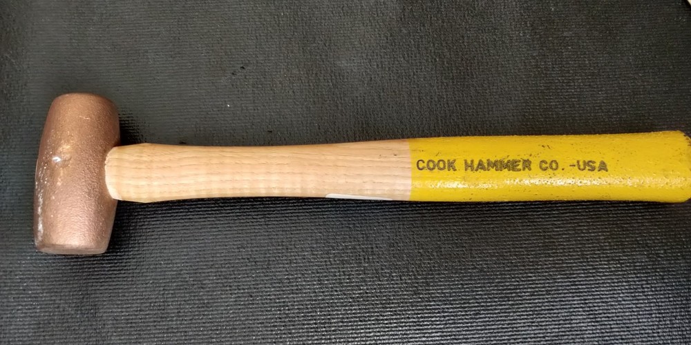 Cook 1 Lbs Non-Sparking Copper Hammer Solid copper head USA 🇺🇸MADE