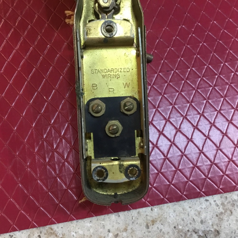 Vintage Brass Temperature Regulator Thermometer Clock