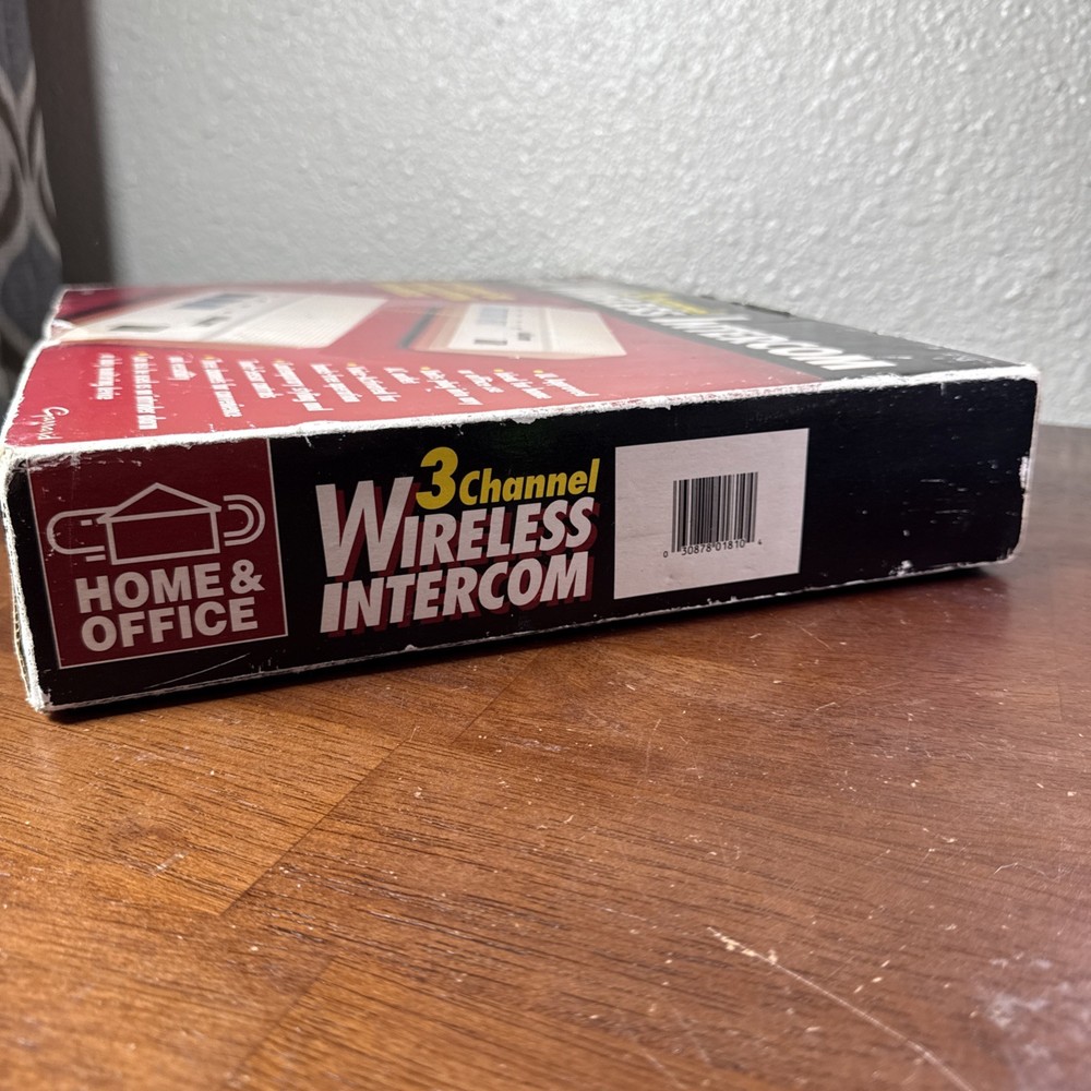 Garrard Home & Office 3-Channel Wireless Intercom, Model 1810 EJP NOS