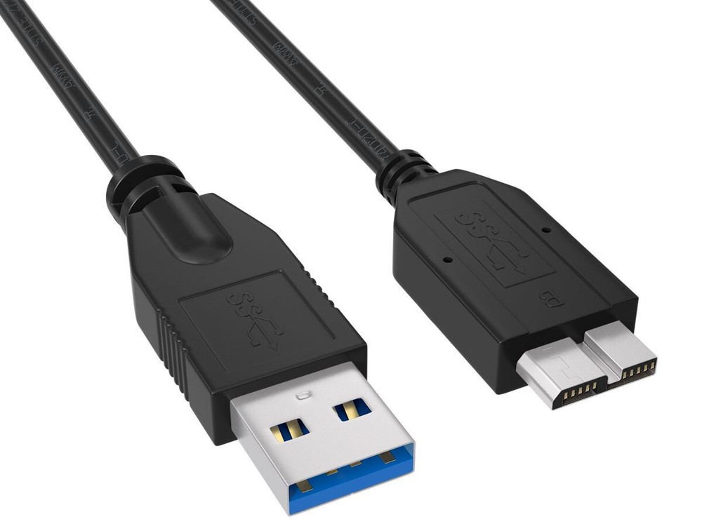 USB DATA TRANSFER CABLE CORD FOR WD WESTERN DIGITAL EXTERNAL HARD DRIVE HDD
