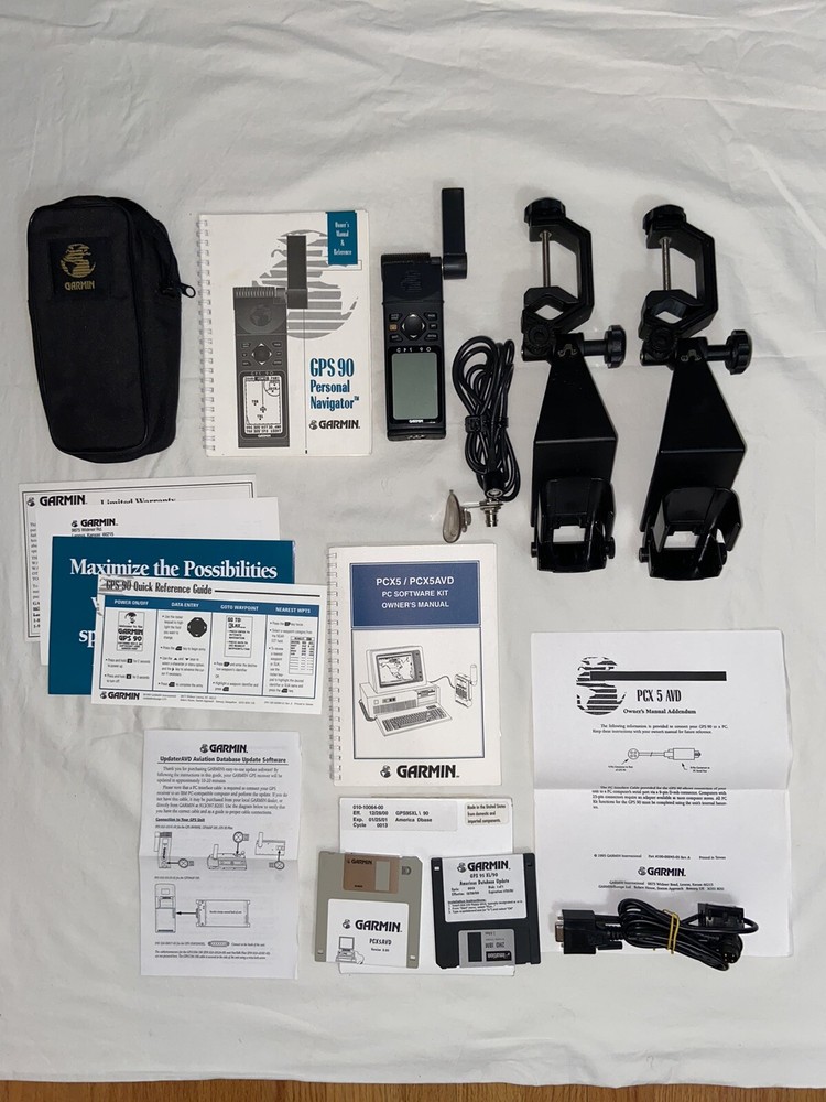 GPS 90 Manual, Case, Mount, And Software Kit Bundle