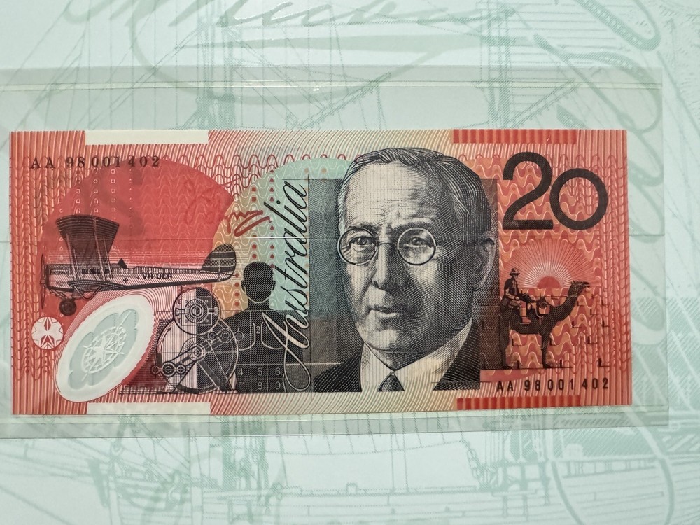 1998 Australia McFarlane/Evans Deluxe UNC Polymer Note Set $5-$100 #1402