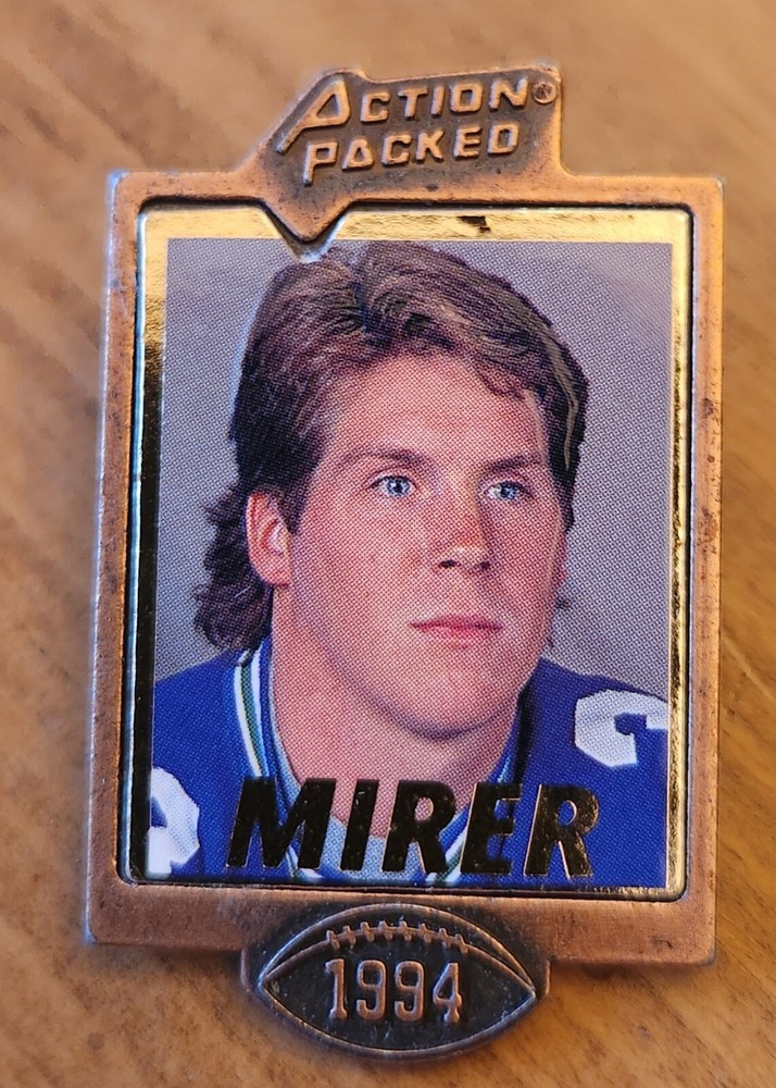 1994 Action Packed Pin - Rick Mirer  - Seahawks
