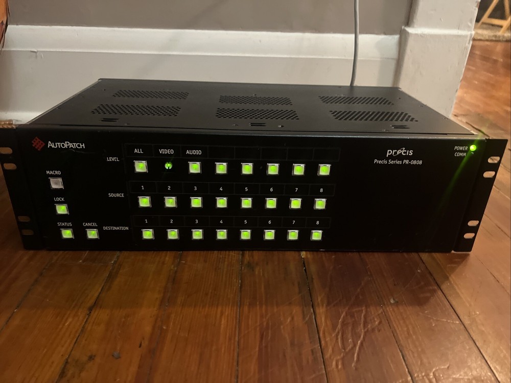 AutoPatch Precis Series PR-0808 Distribution Matrix Switcher -Untested
