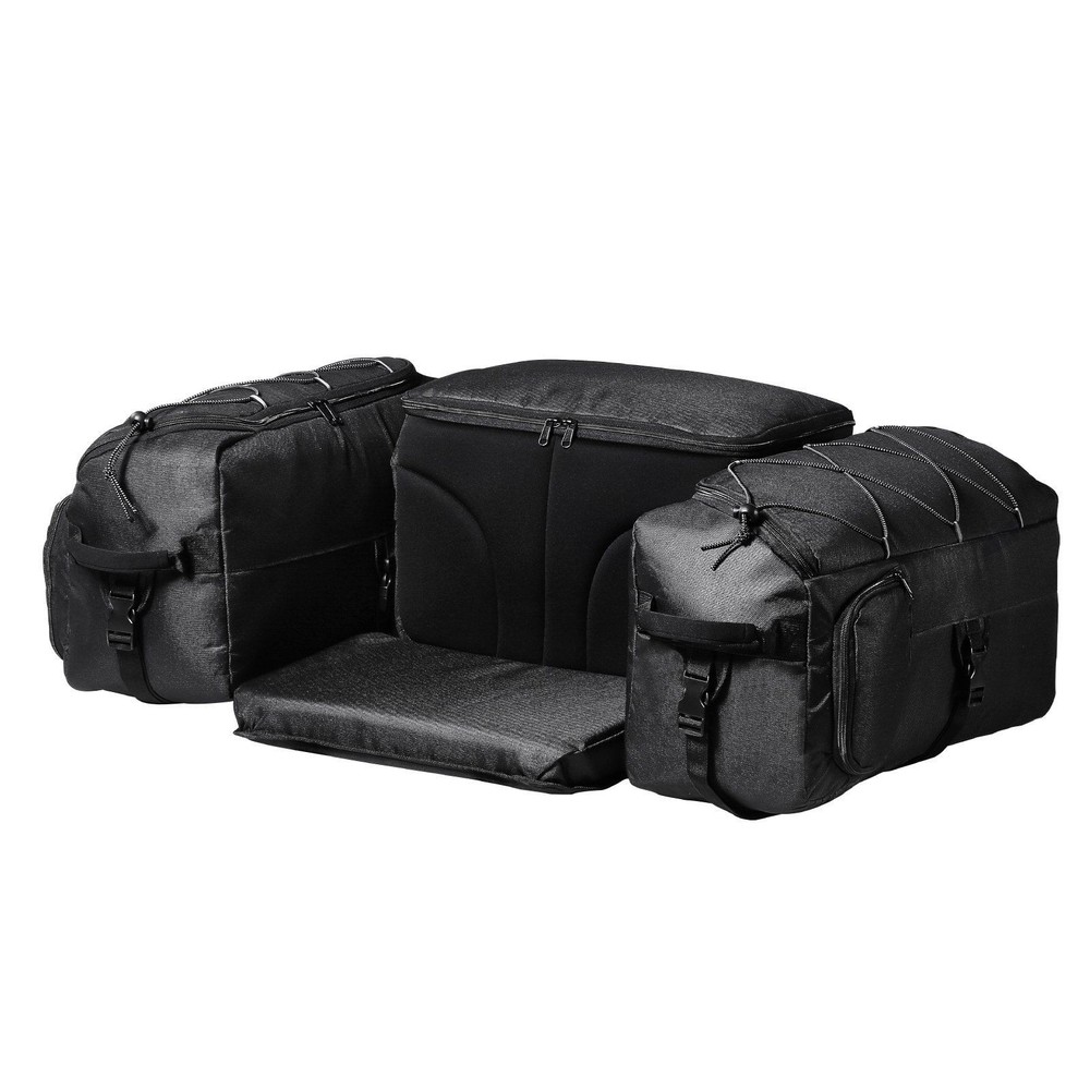 74L ATV Rear Cargo Bag w/ Cooler Compartment & Supportive Seat, 600D