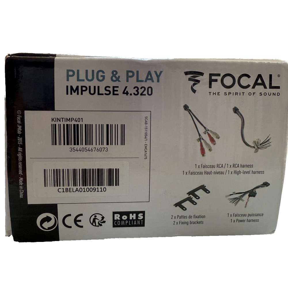Focal Impulse 4.320 - 4 Channel Compact Amplifier 4 x 55 Watts RMS Class D