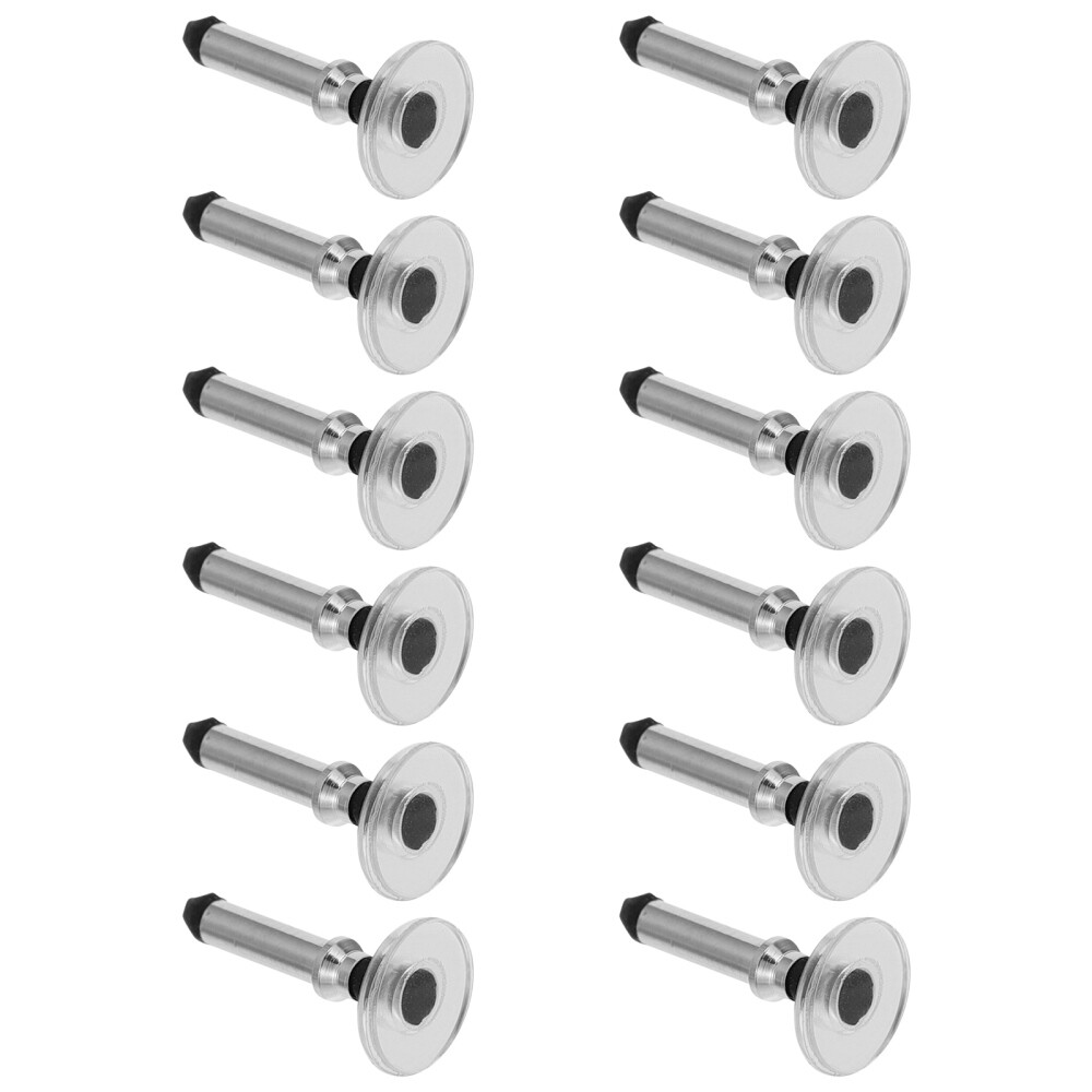 12PCS Universal Replacement Disc Tips for Touch Screen Devices (Silver)