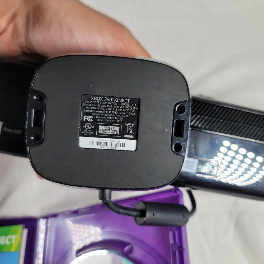 Microsoft Kinect Sensor for XBox 360 With Kinect Adventure Video Games