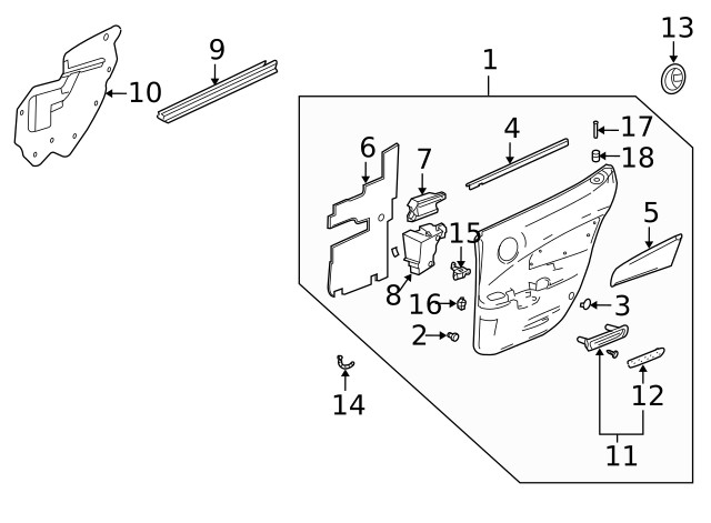 Genuine GM Pull Handle Cover 10369582