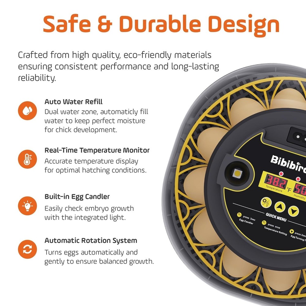 Incubators for Hatching Eggs with Automatic Egg Turning and Humidity DisplayT...
