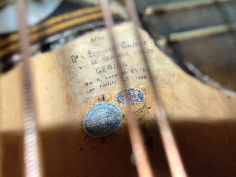 Mandolin 4/4 By Bernardi Giuseppe Genoa 1880 曼陀林 만돌린マンドリン