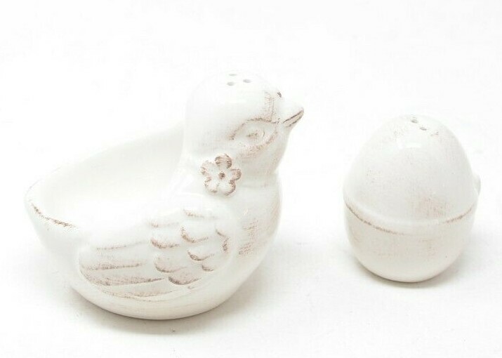 Ceramic Bird and Egg Salt and Pepper Shaker