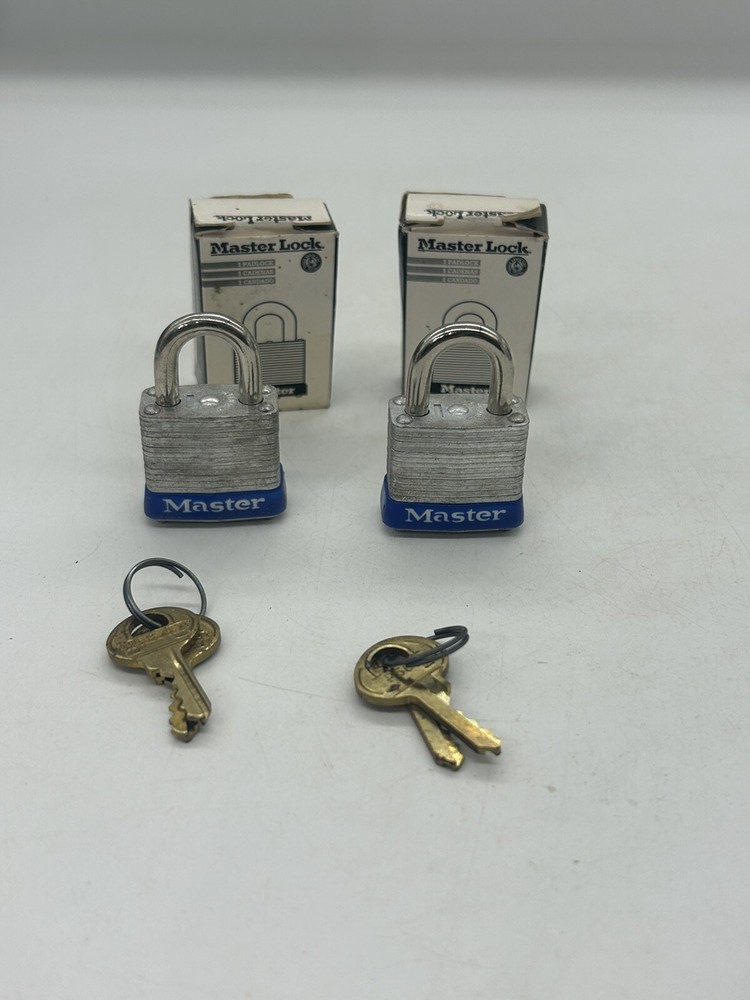 MASTER LOCK 7 Keyed Padlock, 1/2 in,Rectangle,Silver 4T089