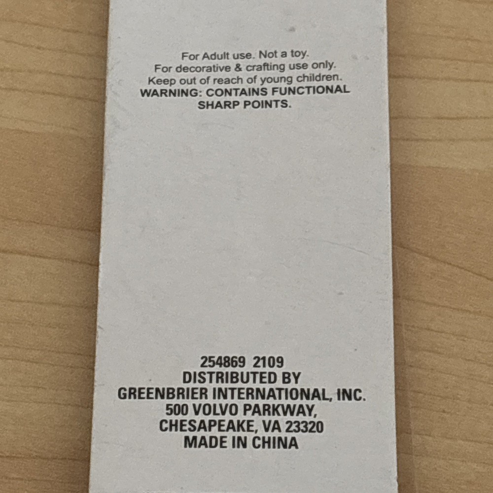 2pc Fine & Medium Point Needles Crafter's Square Piercing & Scoring Tool Set