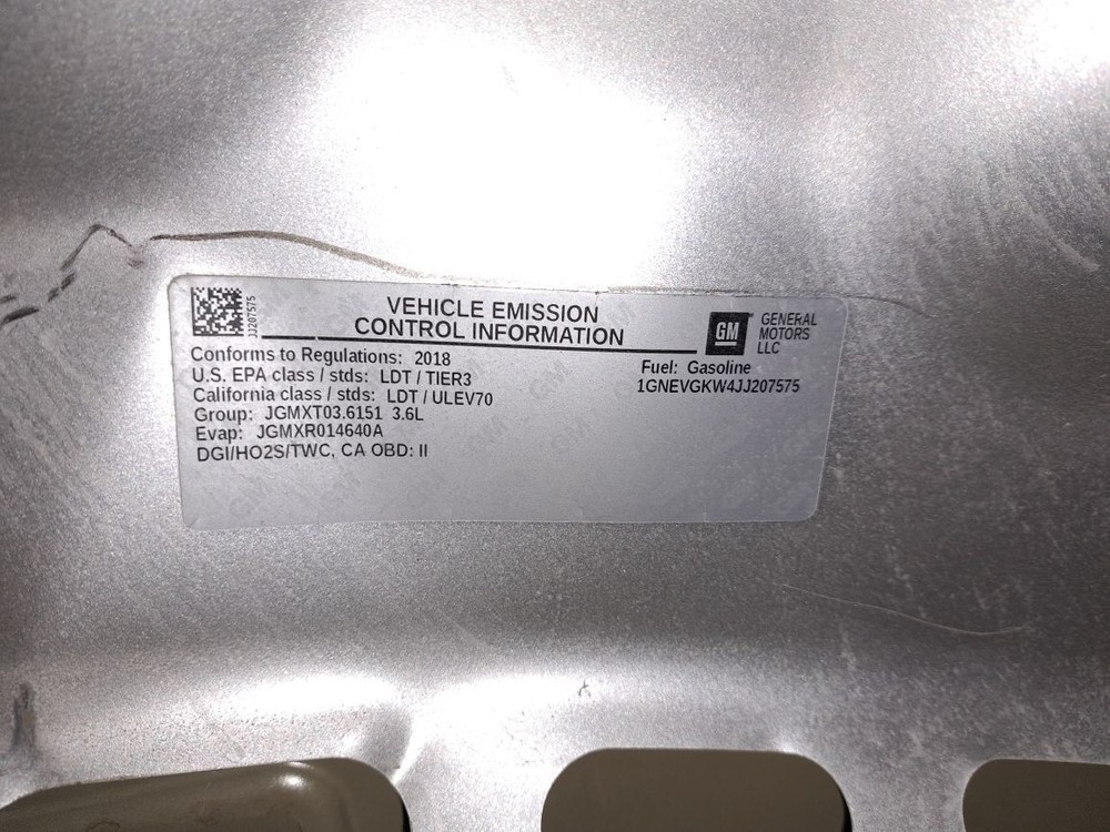 2018 Traverse Camera/Projector Sku#4228260