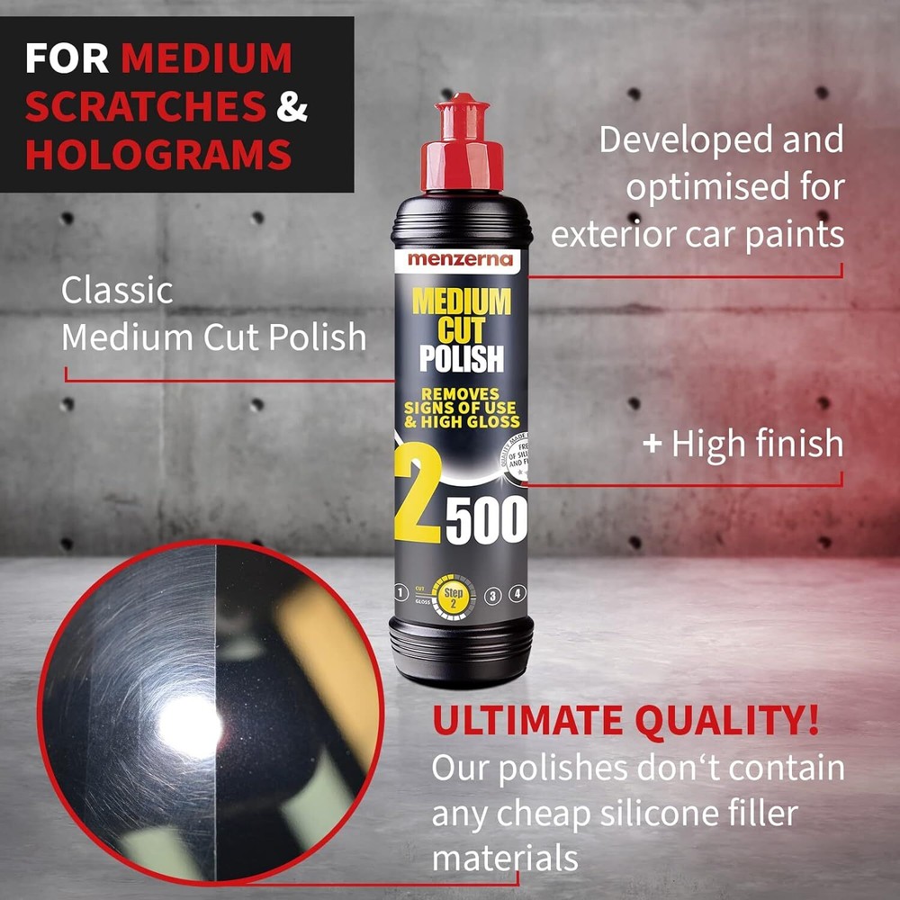 menzerna "Medium Cut Polish 2500" I Abrasive Polishing Compound for Medium...