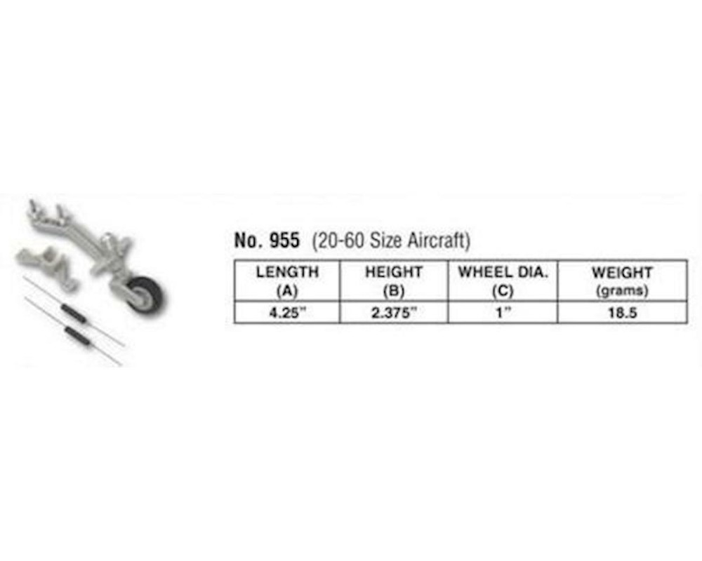 DuBro Semi-Scale Tailwheel System: 20-60 [DUB955]