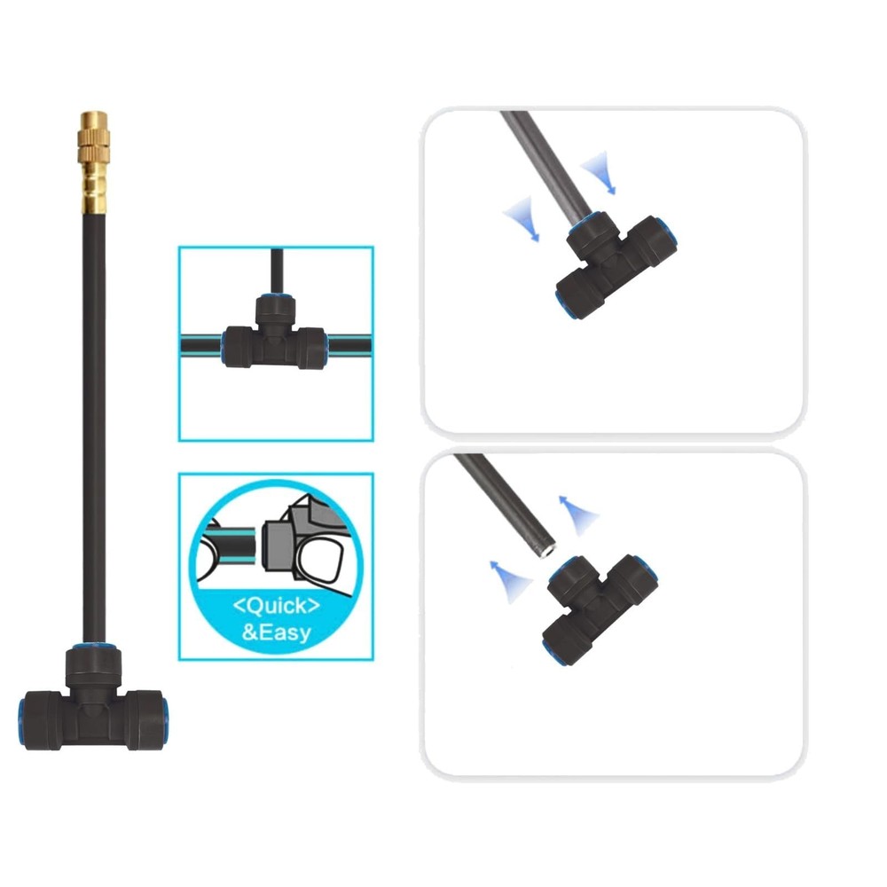 New drip Irrigation kit, Automatic Garden Watering System, Quick Connector an...
