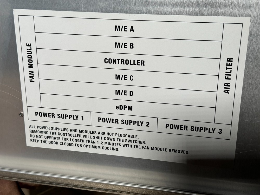 Grass Valley Karrera Classic Frame 96 inputs X 48 outputs. 4 ME’s