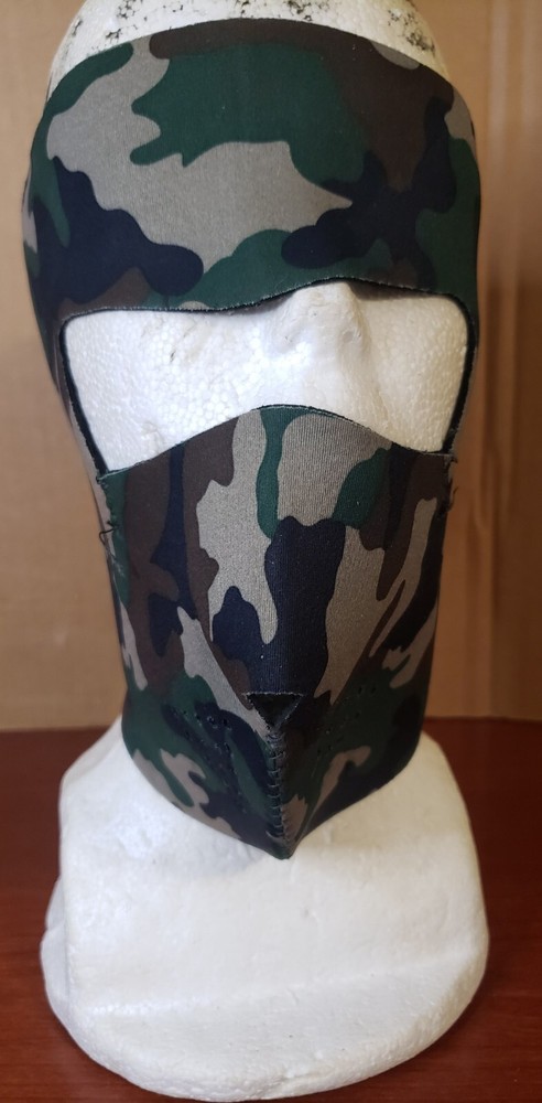 Rothco Reversible Face Mask, Camo/Black