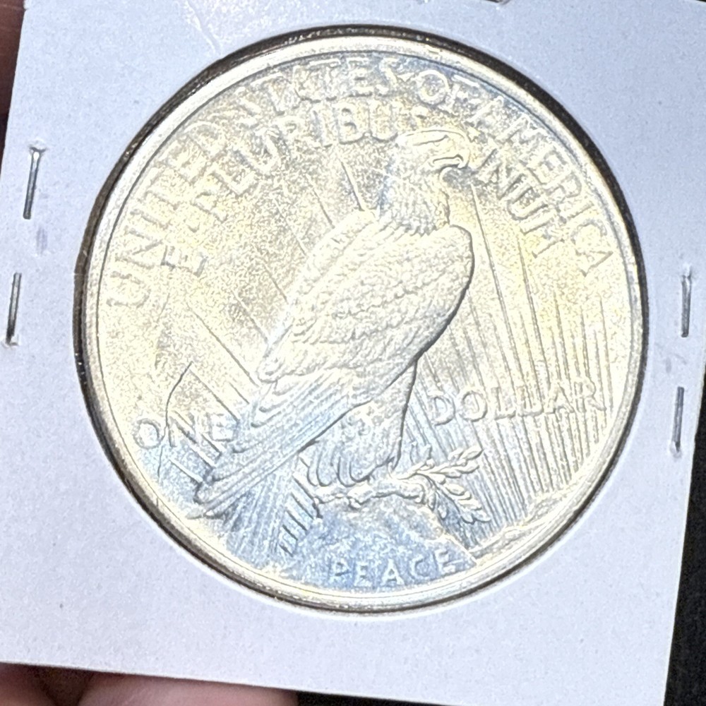 1924 Lamination Error $1 Peace Silver Dollar