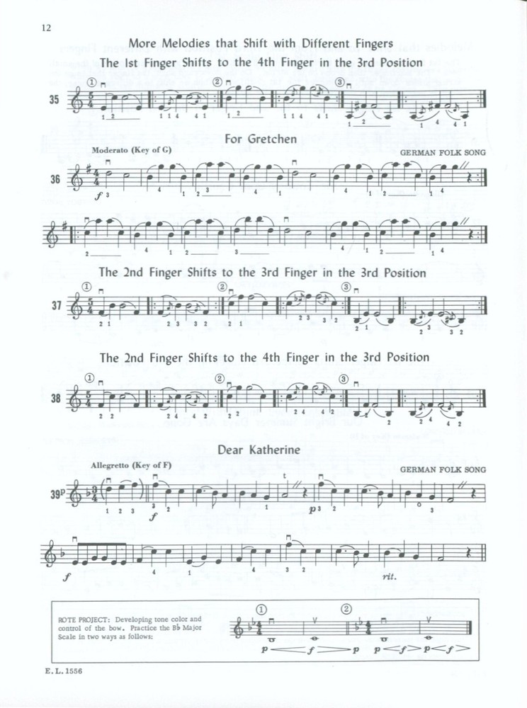 Vintage Belwin Applebaum String Builder Violin Book 3 Third Position Double Stop