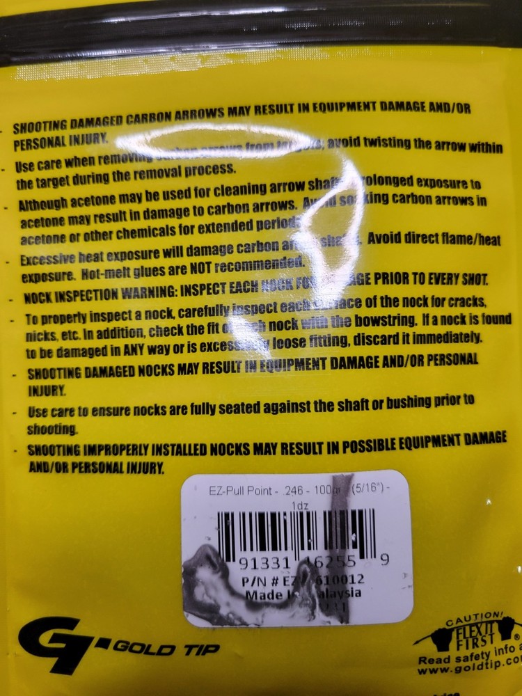 Gold Tip EZ- Pull 100 Grain Field Points 12-Pack 5/16