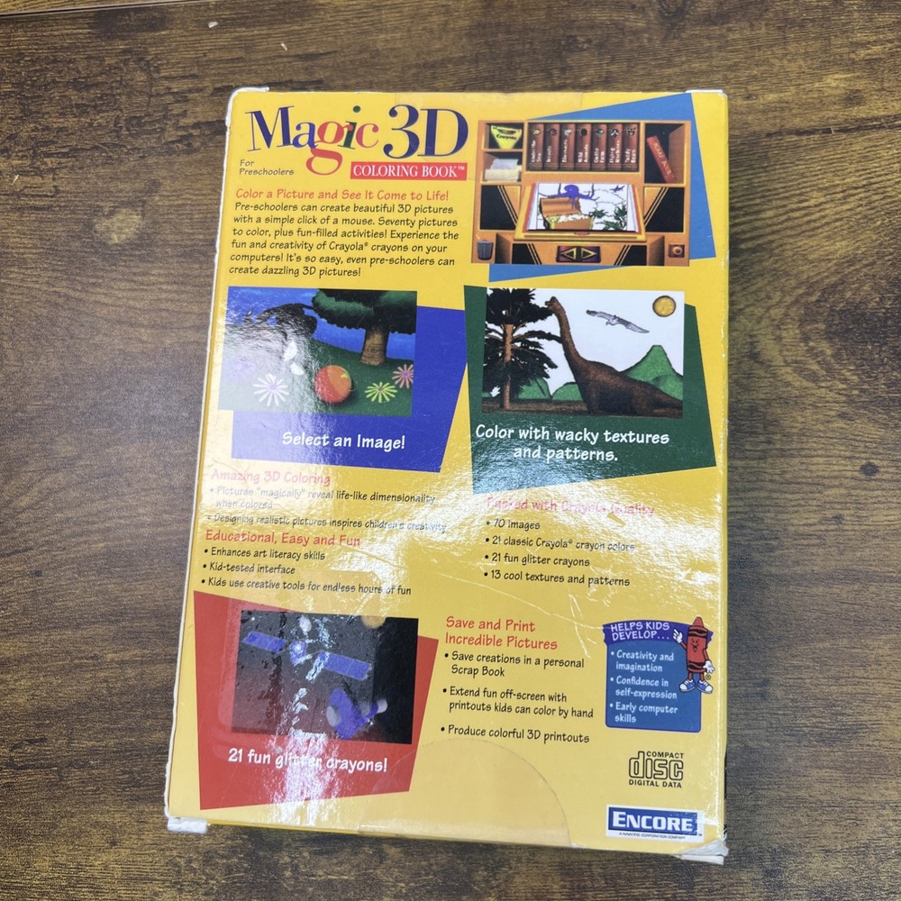 Crayola Magic 3D Coloring Book CD-ROM - Windows 95/98, 2000, XP