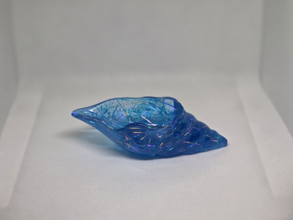 Small handmade Resin shell trinket dish
