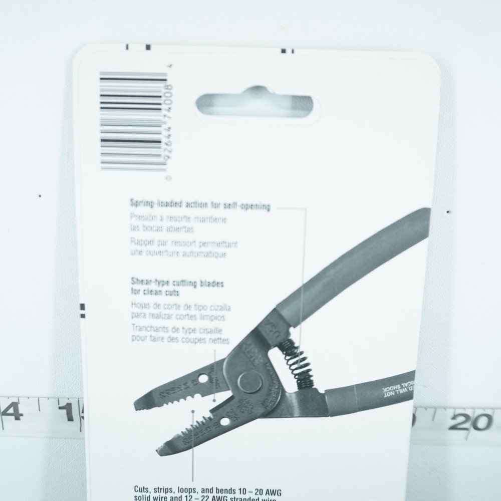 NEW - KLEIN TOOLS 1011 WIRE STRIPPER/CUTTER 10-20 SOLID, 12-22 AWG STRANDED