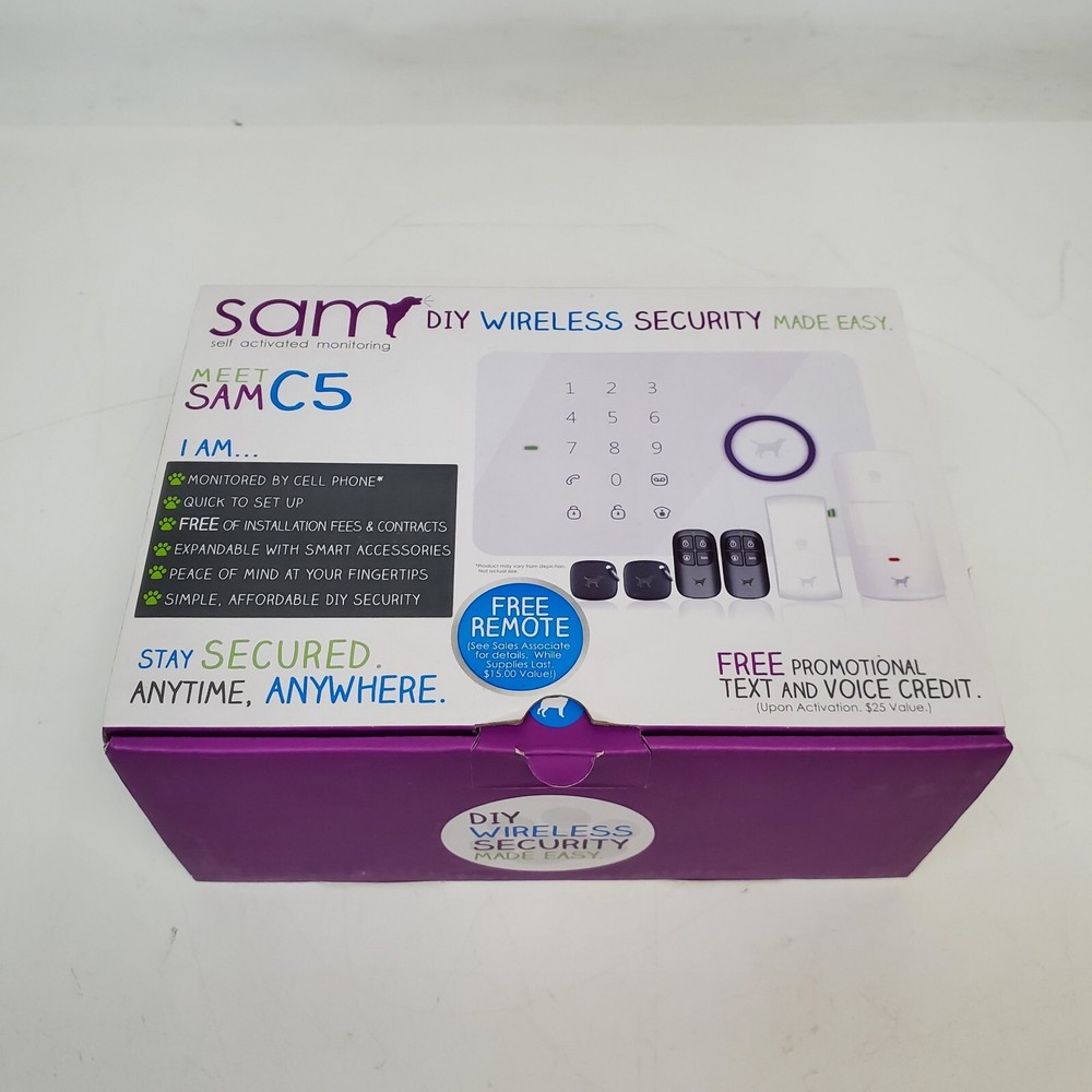 SAM C5 Self Activated Wireless Security System